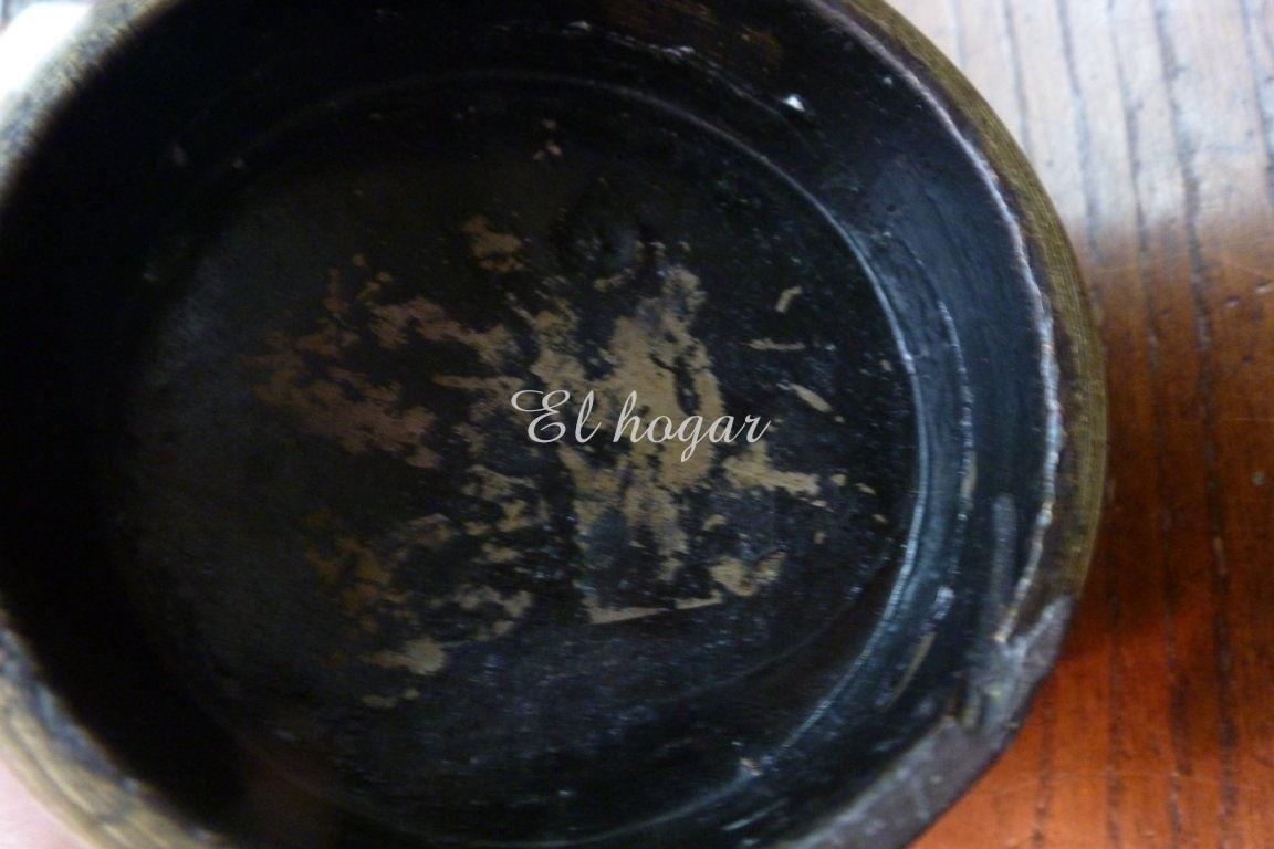 Antiguo jarrón de cobre y cloisonné - Imagen 8