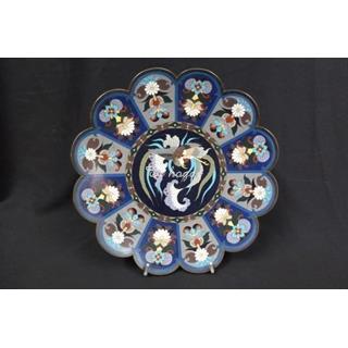 Antiguo plato de cloisone - Imagen 1