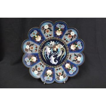 Antiguo plato de cloisone - Imagen 1