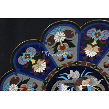 Antiguo plato de cloisone - Imagen 2