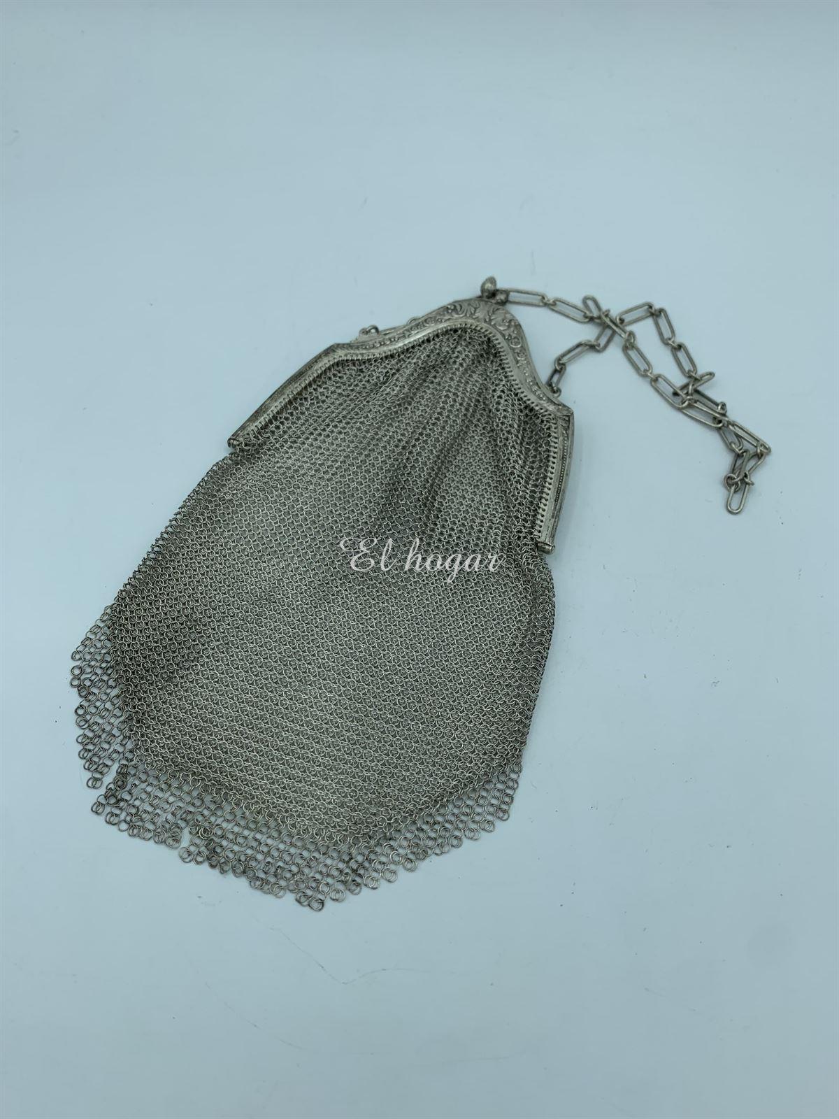 Bolso de malla de plata - Imagen 1