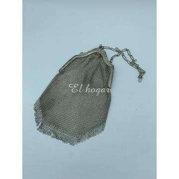 Bolso de malla de plata - Imagen 1