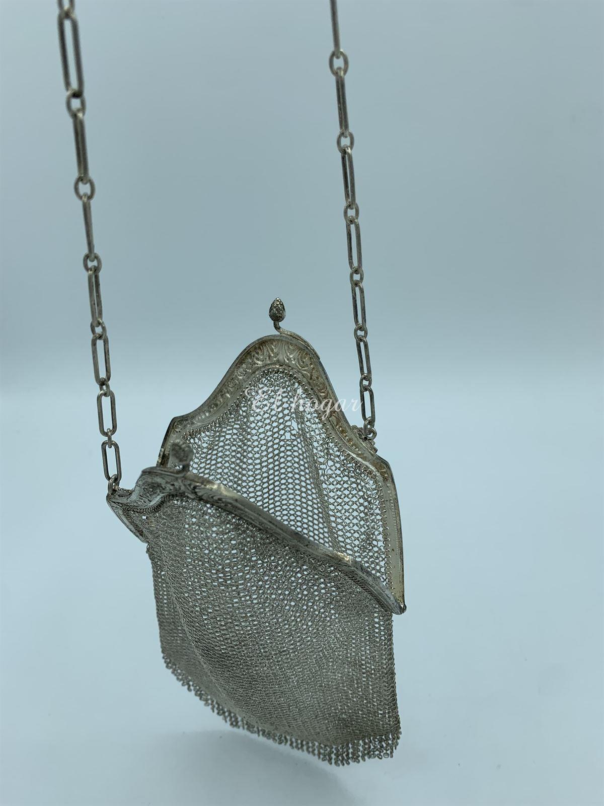 Bolso de malla de plata - Imagen 6