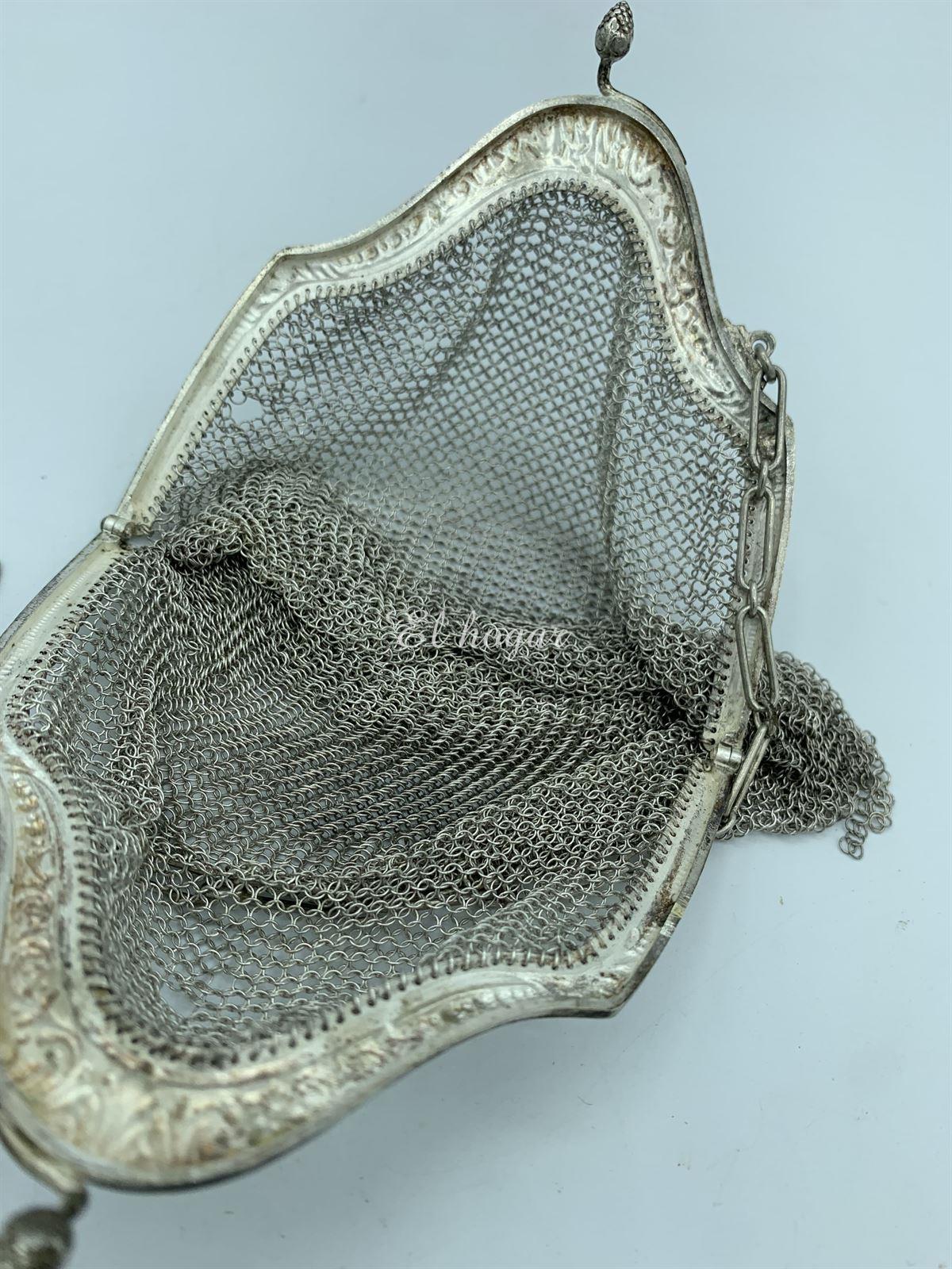 Bolso de malla de plata - Imagen 8