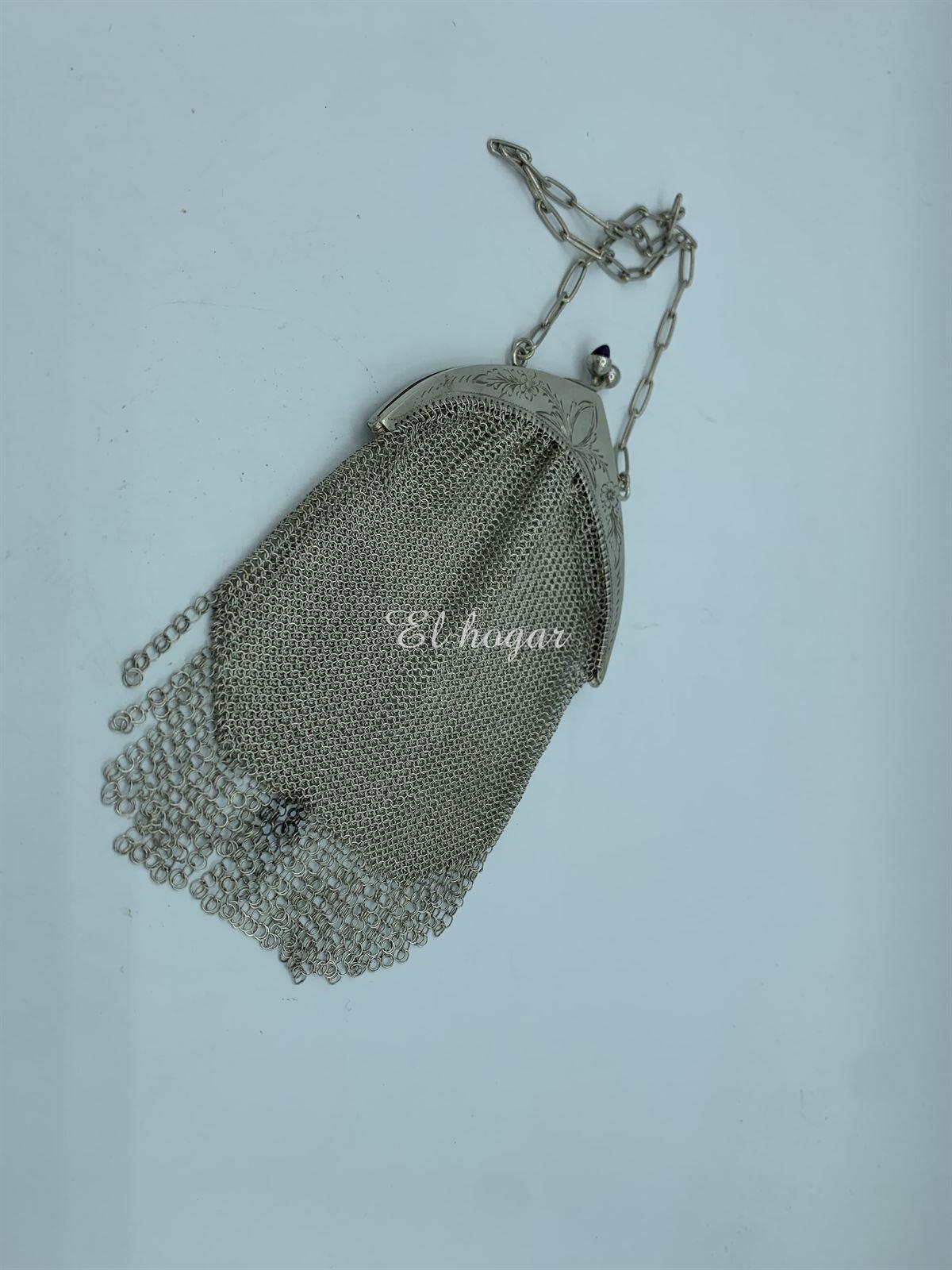Bolso de malla de plata - Imagen 1