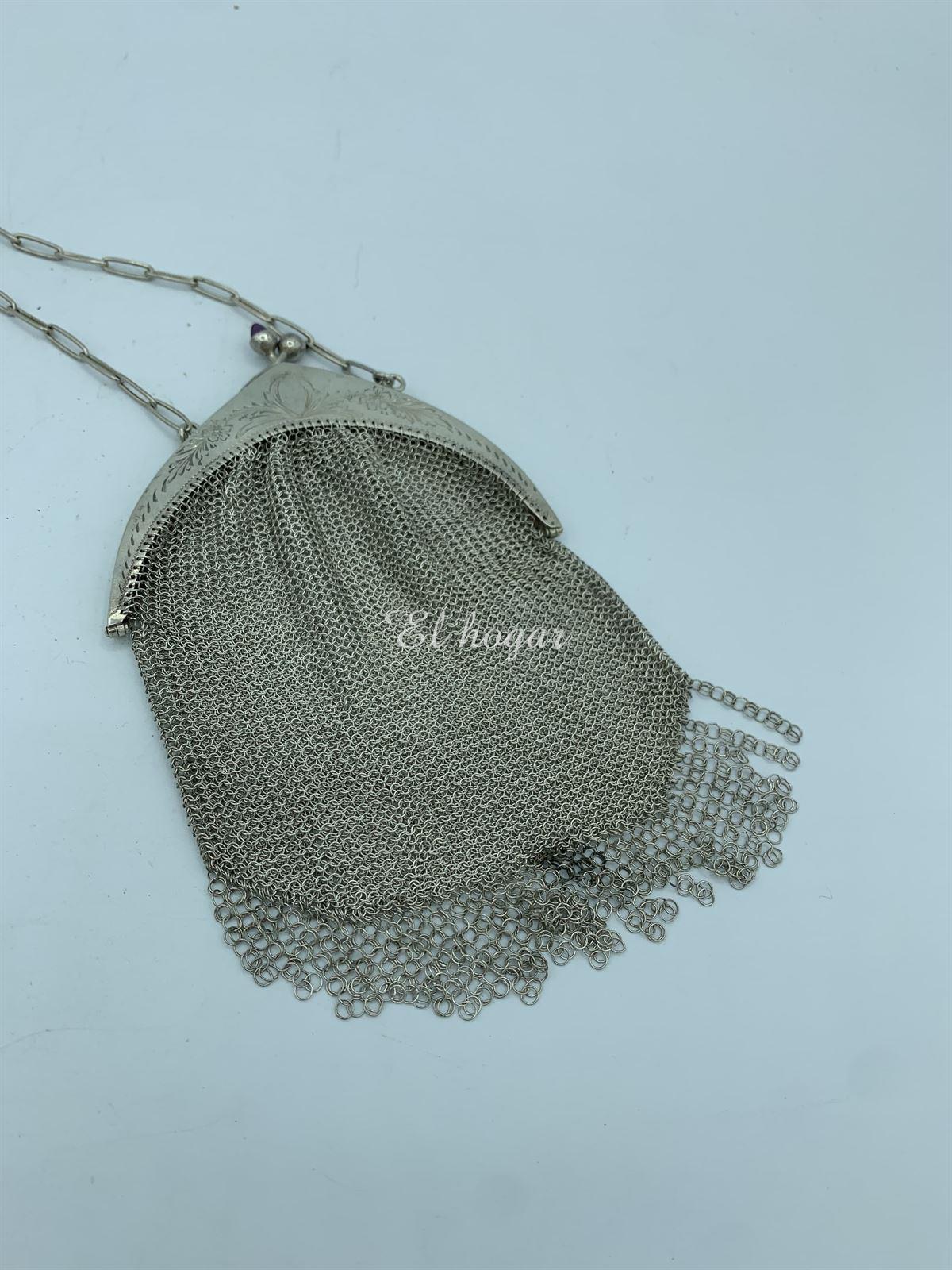 Bolso de malla de plata - Imagen 6