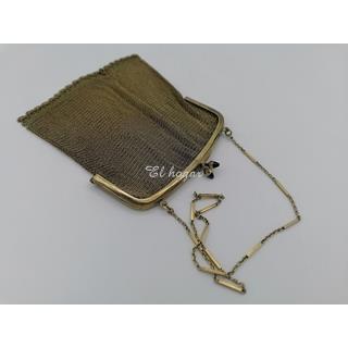 BOLSO DE MALLA DORADA - Imagen 1