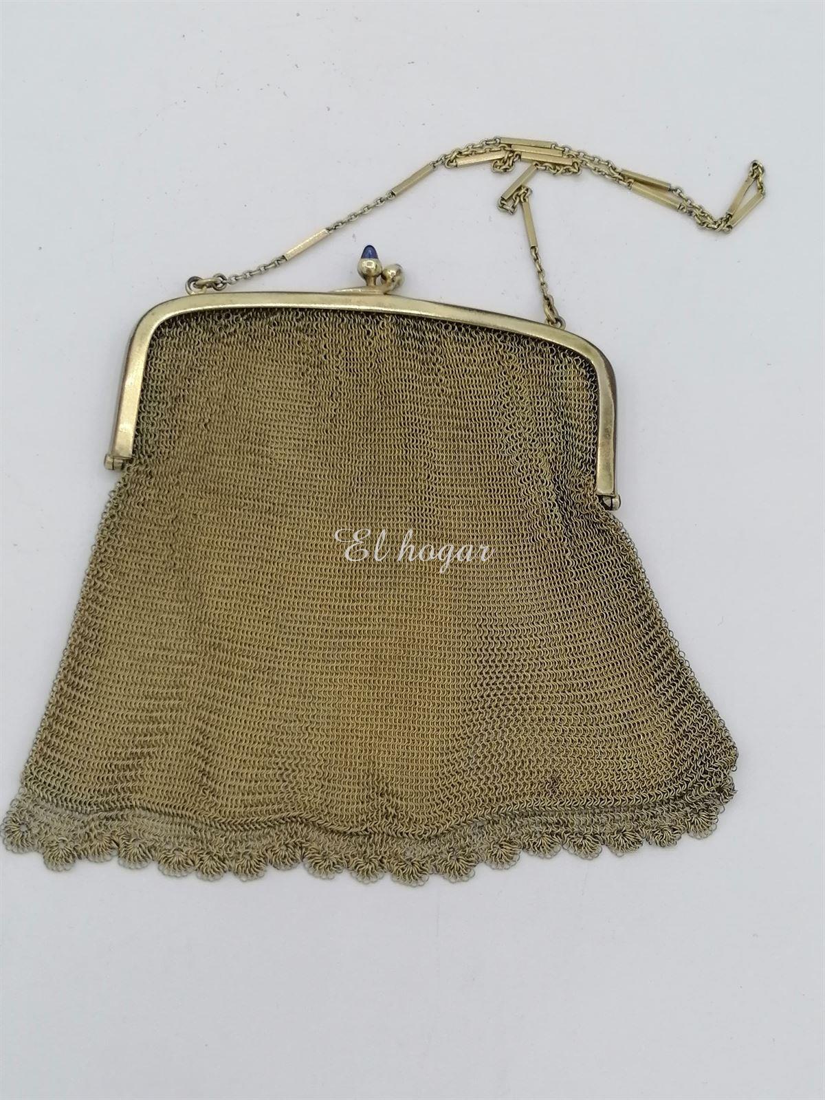 BOLSO DE MALLA DORADA - Imagen 2