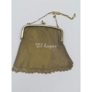 BOLSO DE MALLA DORADA - Imagen 2