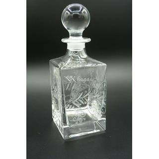 Botella licorera de cristal tallado - Imagen 1