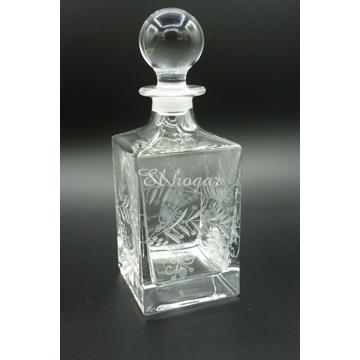 Botella licorera de cristal tallado - Imagen 1