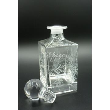 Botella licorera de cristal tallado - Imagen 2