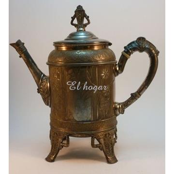 Cafetera de metal plateado, Pairpoint MFG Cº - Imagen 1