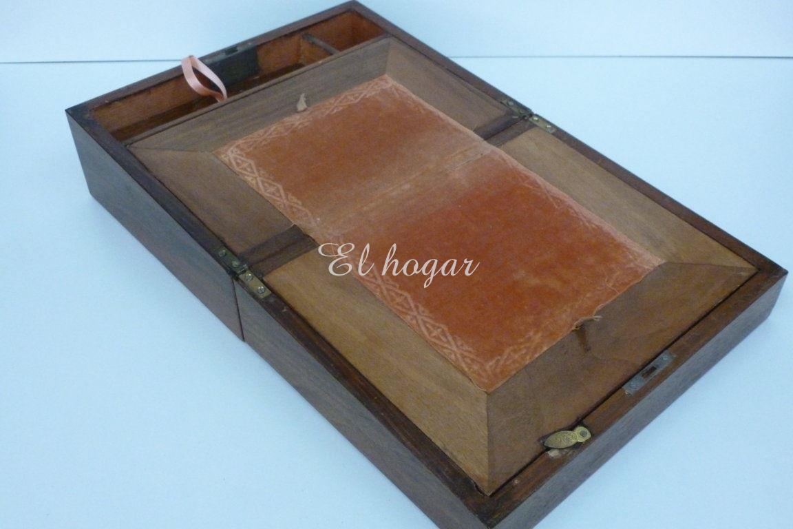 Caja escritorio de viaje o de barco, siglo XIX - Imagen 4