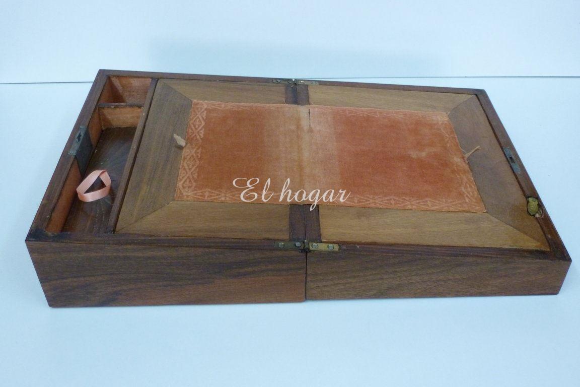 Caja escritorio de viaje o de barco, siglo XIX - Imagen 5