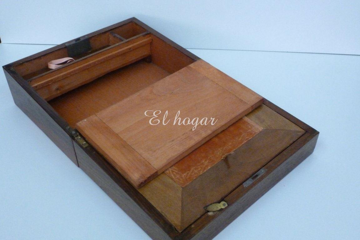 Caja escritorio de viaje o de barco, siglo XIX - Imagen 6