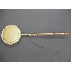 Calienta-camas de cobre y mango de madera - Imagen 2