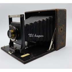 Cámara fotográfica con obturador Wollensak Regno (1909-1913) de placas - Imagen 1