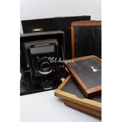 Cámara fotográfica con obturador Wollensak Regno (1909-1913) de placas - Imagen 2