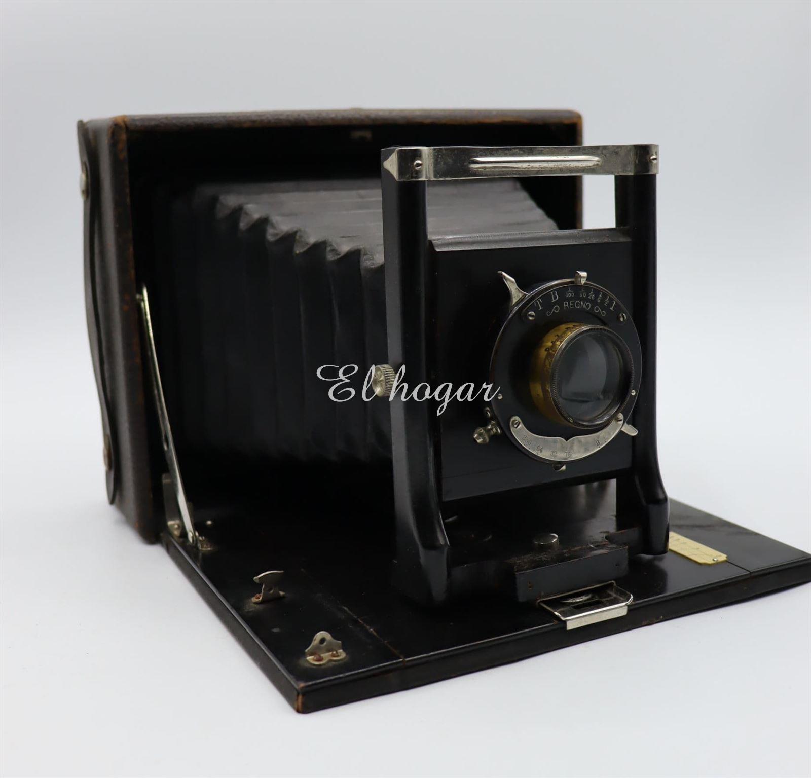 Cámara fotográfica con obturador Wollensak Regno (1909-1913) de placas - Imagen 7