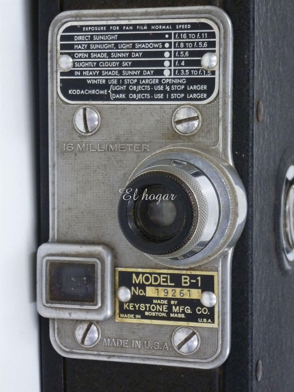 Cámara Keystone modelo B1, 1937 - Imagen 6