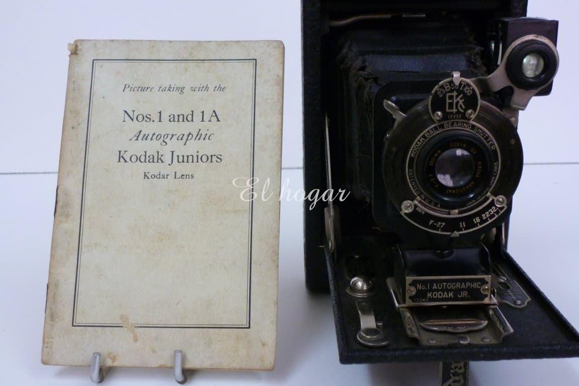 Camara Kodak Jr. Autographic Nº 1, con libro de instrucciones 1925 - Imagen 11