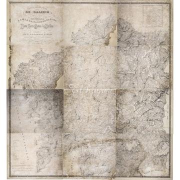 Carta Geométrica de Galicia por el Doctor Don Domingo Fontán, 1845 - Imagen 1