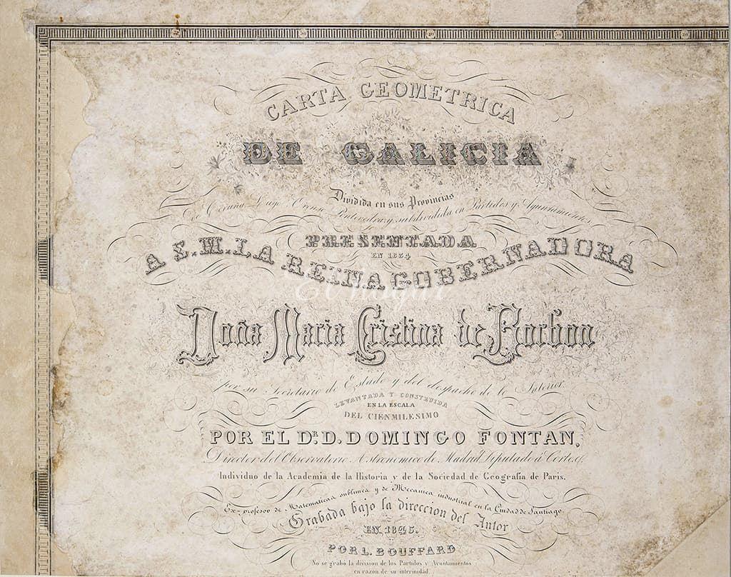 Carta Geométrica de Galicia por el Doctor Don Domingo Fontán, 1845 - Imagen 4