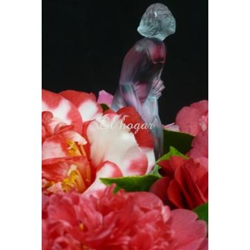 Centro de cristal Art Decó - Imagen 1