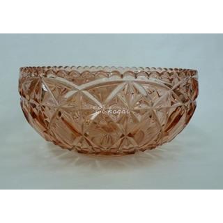 Centro de cristal prensado, color salmon - Imagen 2