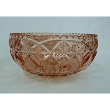 Centro de cristal prensado, color salmon - Imagen 2