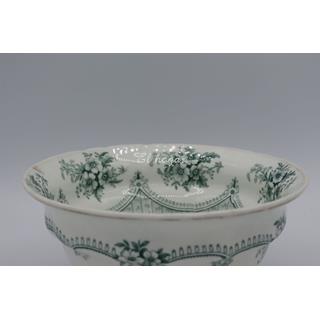 Cuenco de porcelana blanca decorado - Imagen 2