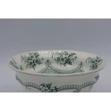 Cuenco de porcelana blanca decorado - Imagen 2