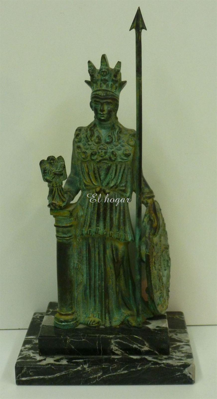 Figura de la Diosa Atenea en bronce - Imagen 1
