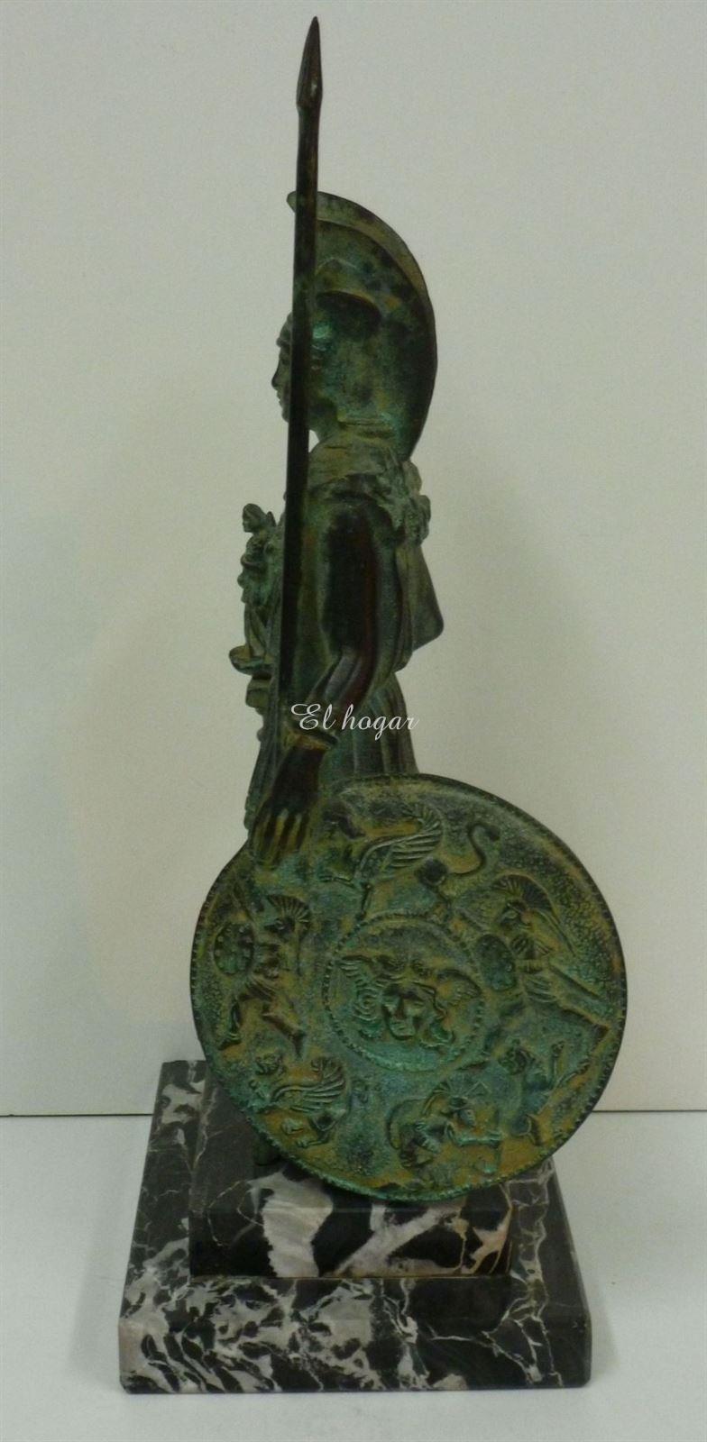 Figura de la Diosa Atenea en bronce - Imagen 2