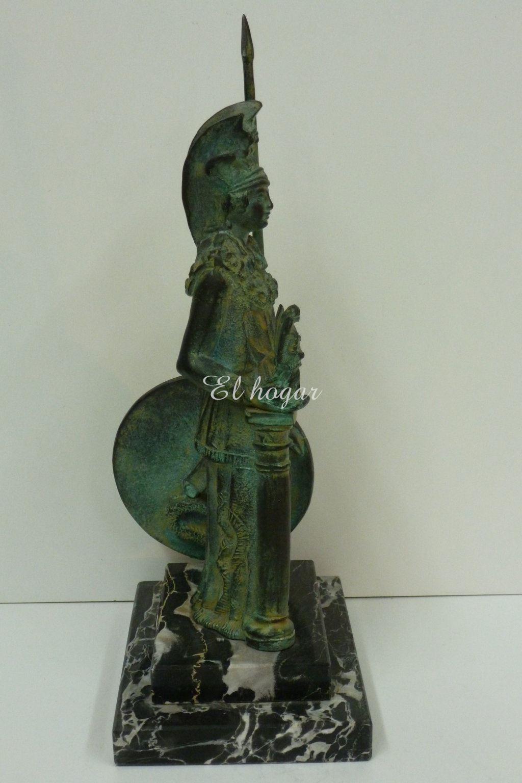 Figura de la Diosa Atenea en bronce - Imagen 4