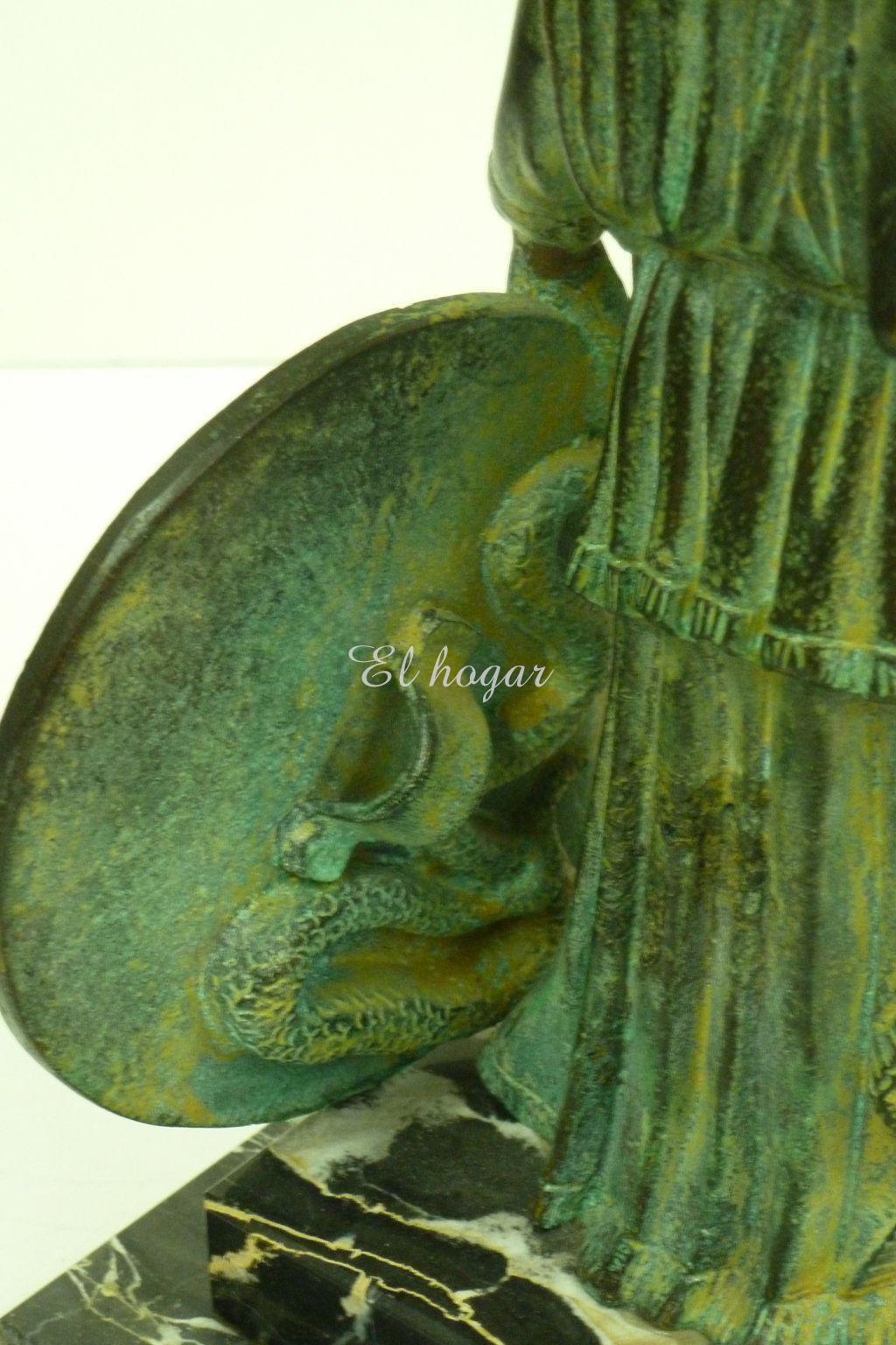 Figura de la Diosa Atenea en bronce - Imagen 7