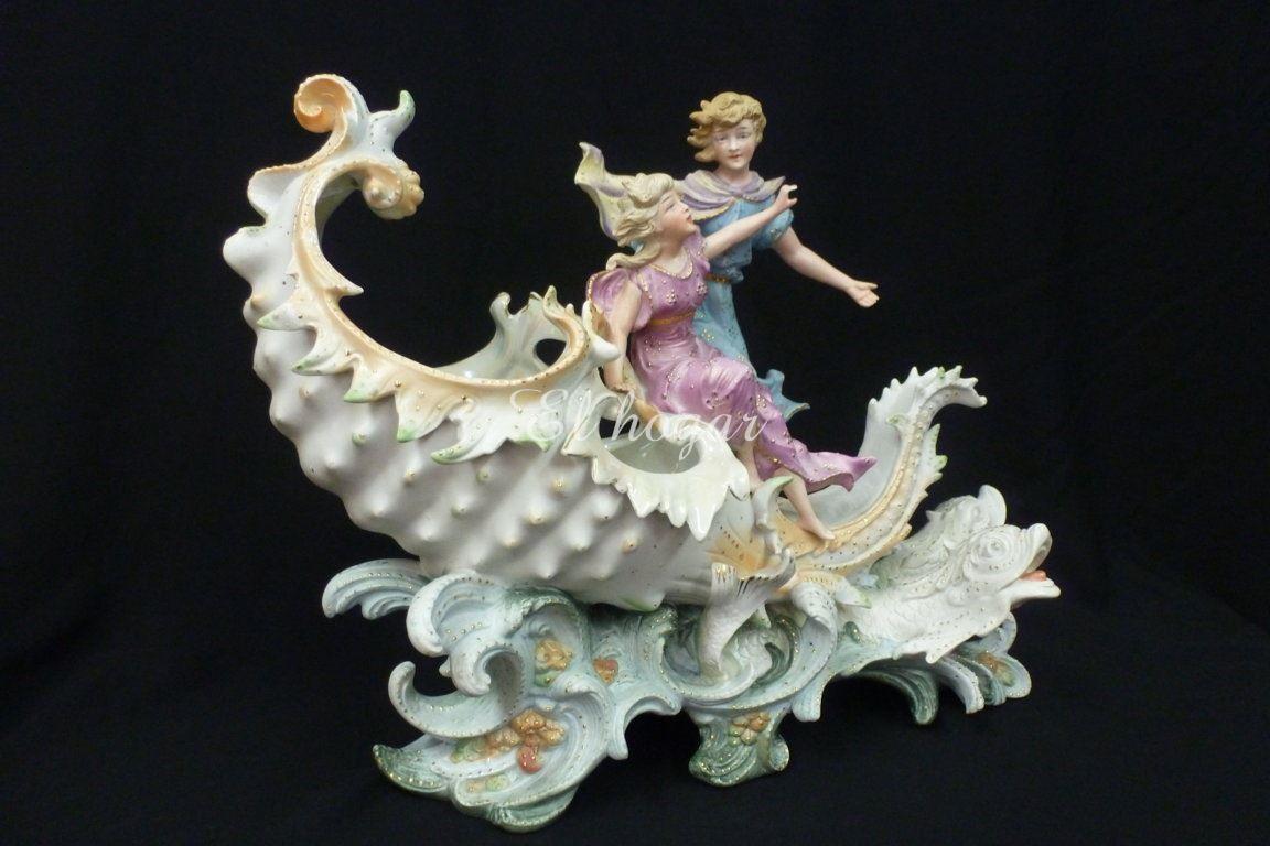 Figura de porcelana de biscuit alemán - Imagen 5