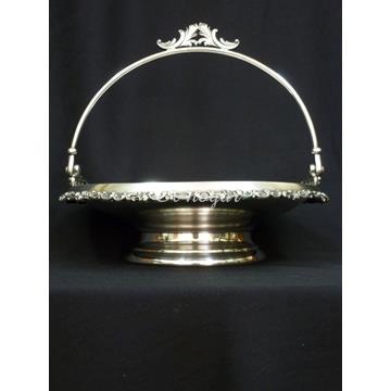 Frutero de metal plateado, Taunton Silver Plate Co. - Imagen 1