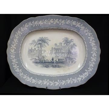 Fuente de loza inglesa, Wood & Baggaley (1870-1880) - Imagen 1