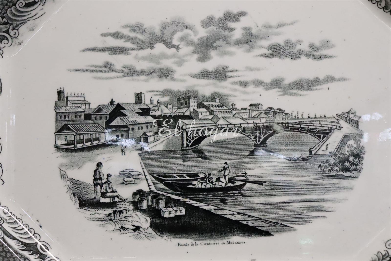 Fuente de Sargadelos 1845-1875 Puente de la carnicería en Matanzas - Imagen 3