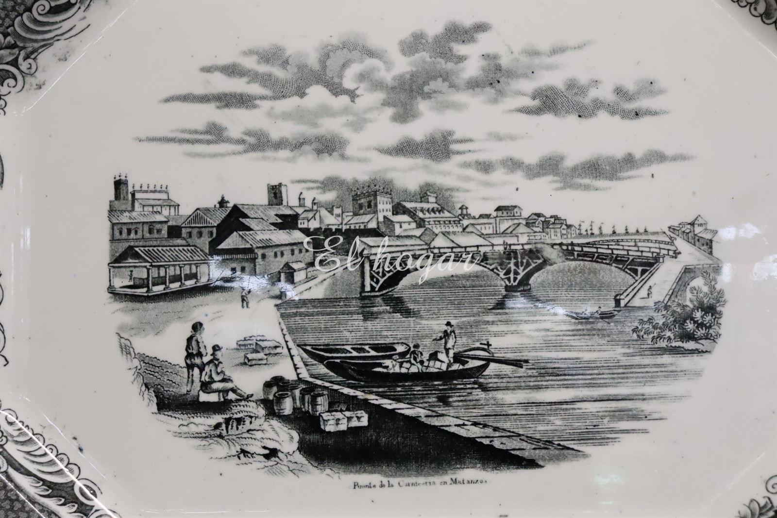 Fuente de Sargadelos 1845-1875 Puente de la carnicería en Matanzas - Imagen 3