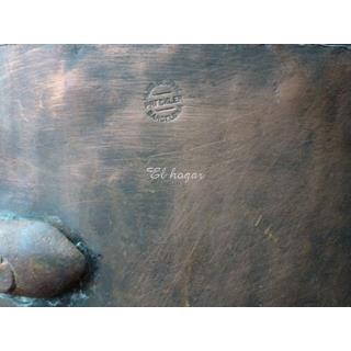 Gran cazo de cobre con mango de hierro, José Preckler - Imagen 2