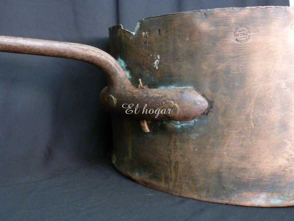 Gran cazo de cobre con mango de hierro, José Preckler - Imagen 8