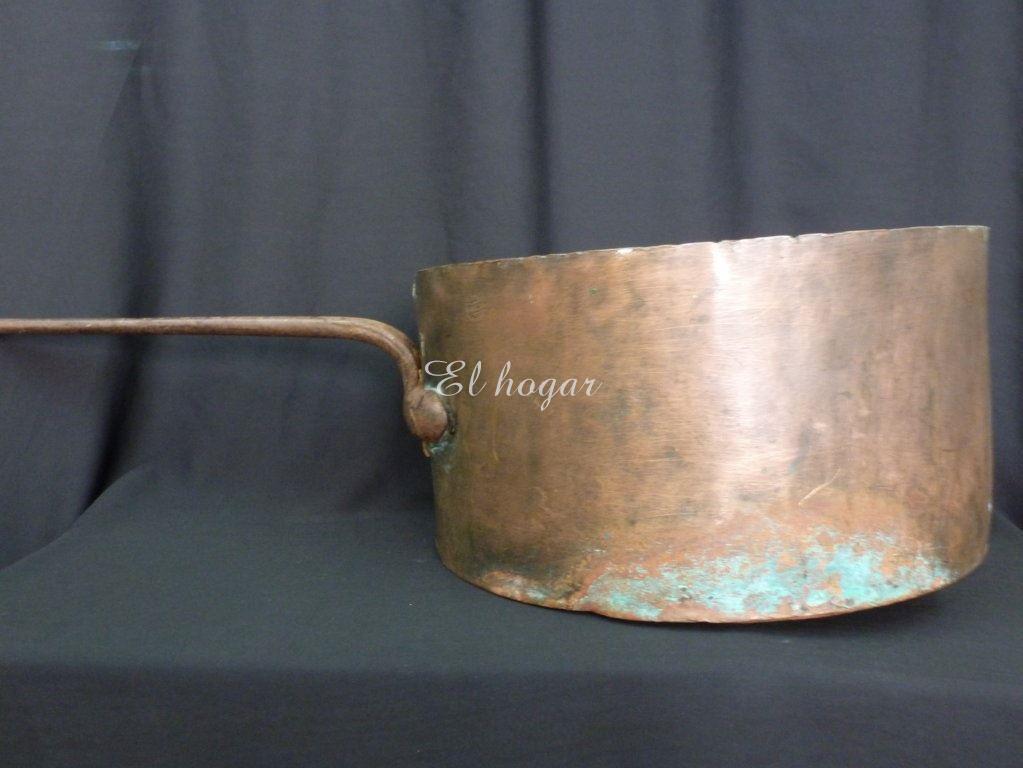Gran cazo de cobre con mango de hierro, José Preckler - Imagen 9