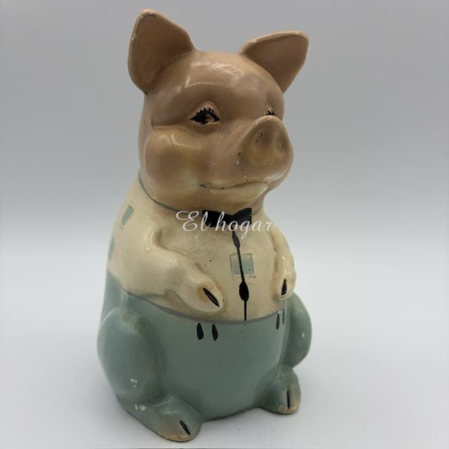 Hucha de cerámica ”MR. PIG” Ellgreave Pottery - Imagen 5