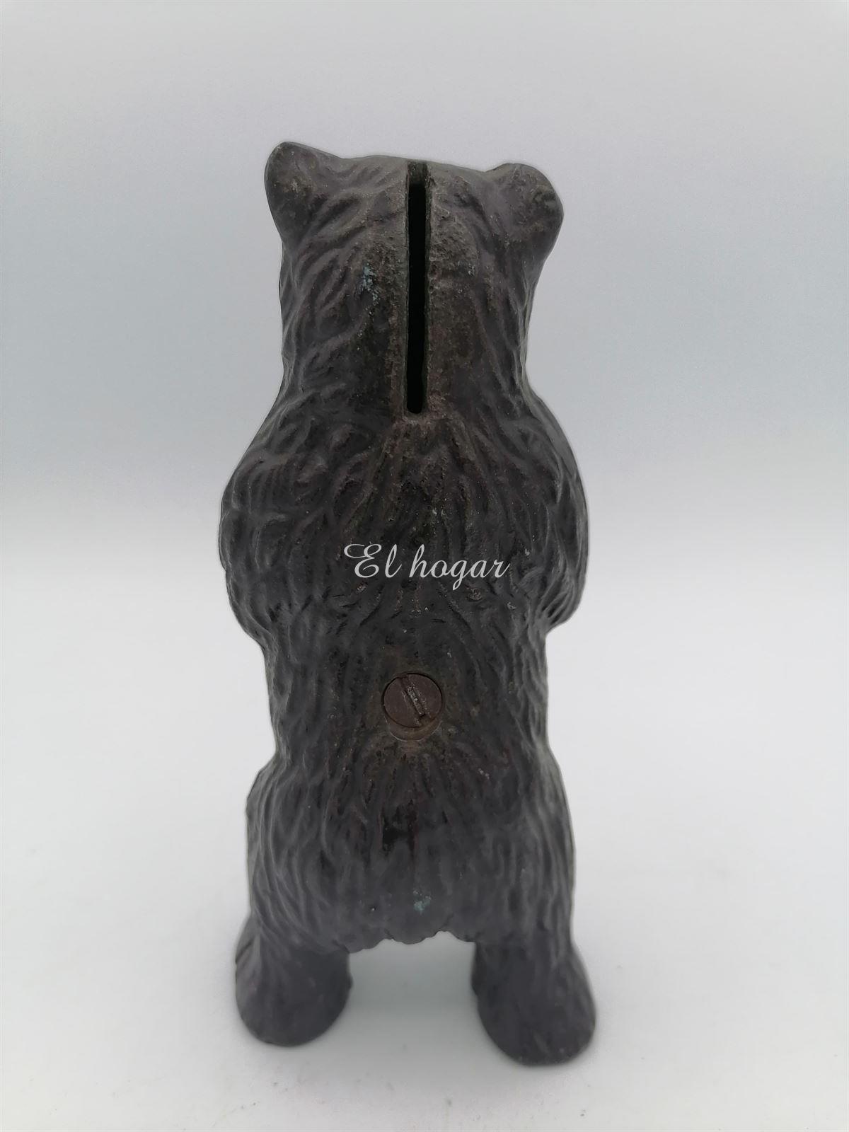 Hucha de hierro con forma de oso - Imagen 4