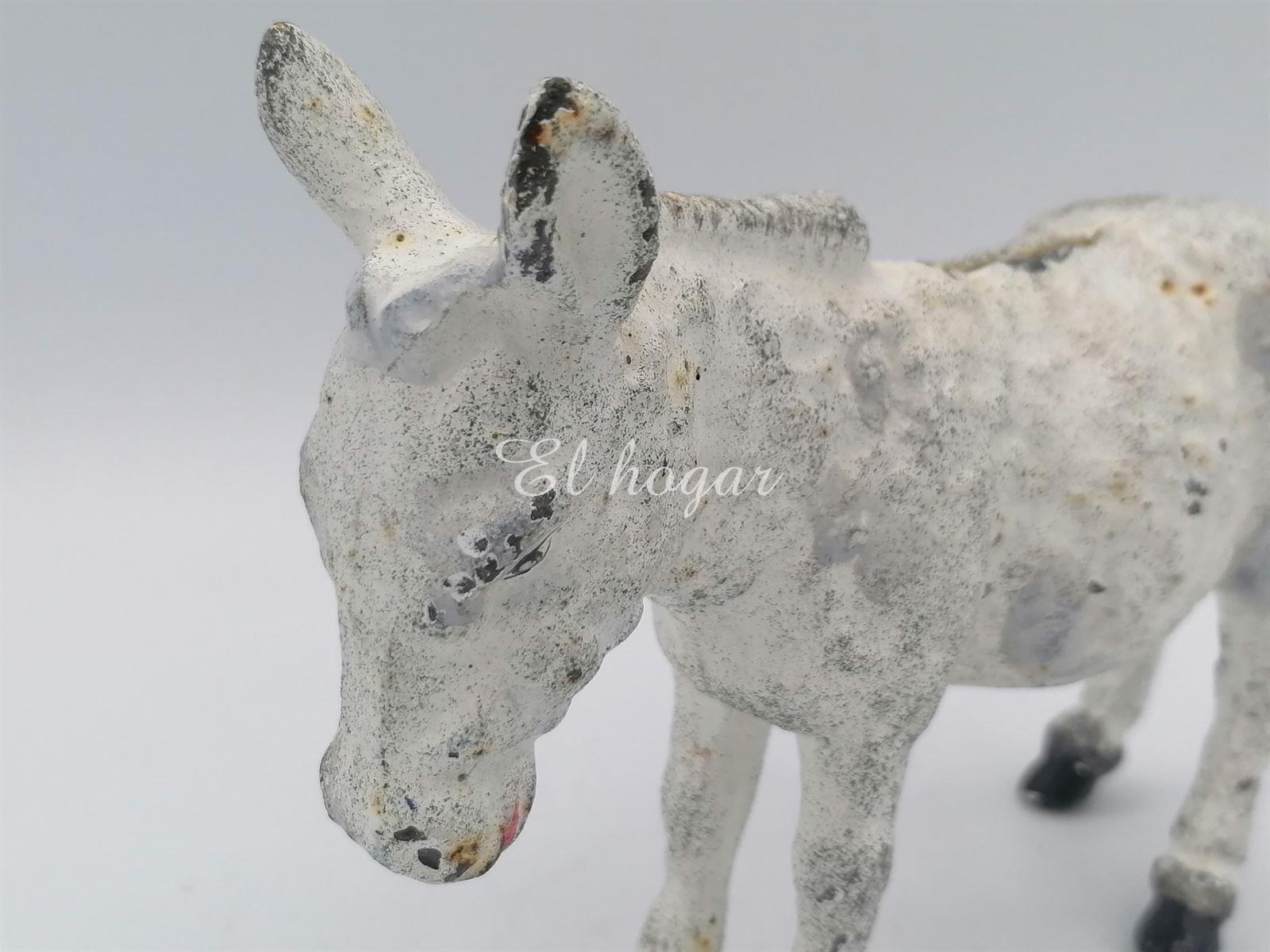 HUCHA DE HIERRO PINTADO CON FORMA DE BURRO - Imagen 1