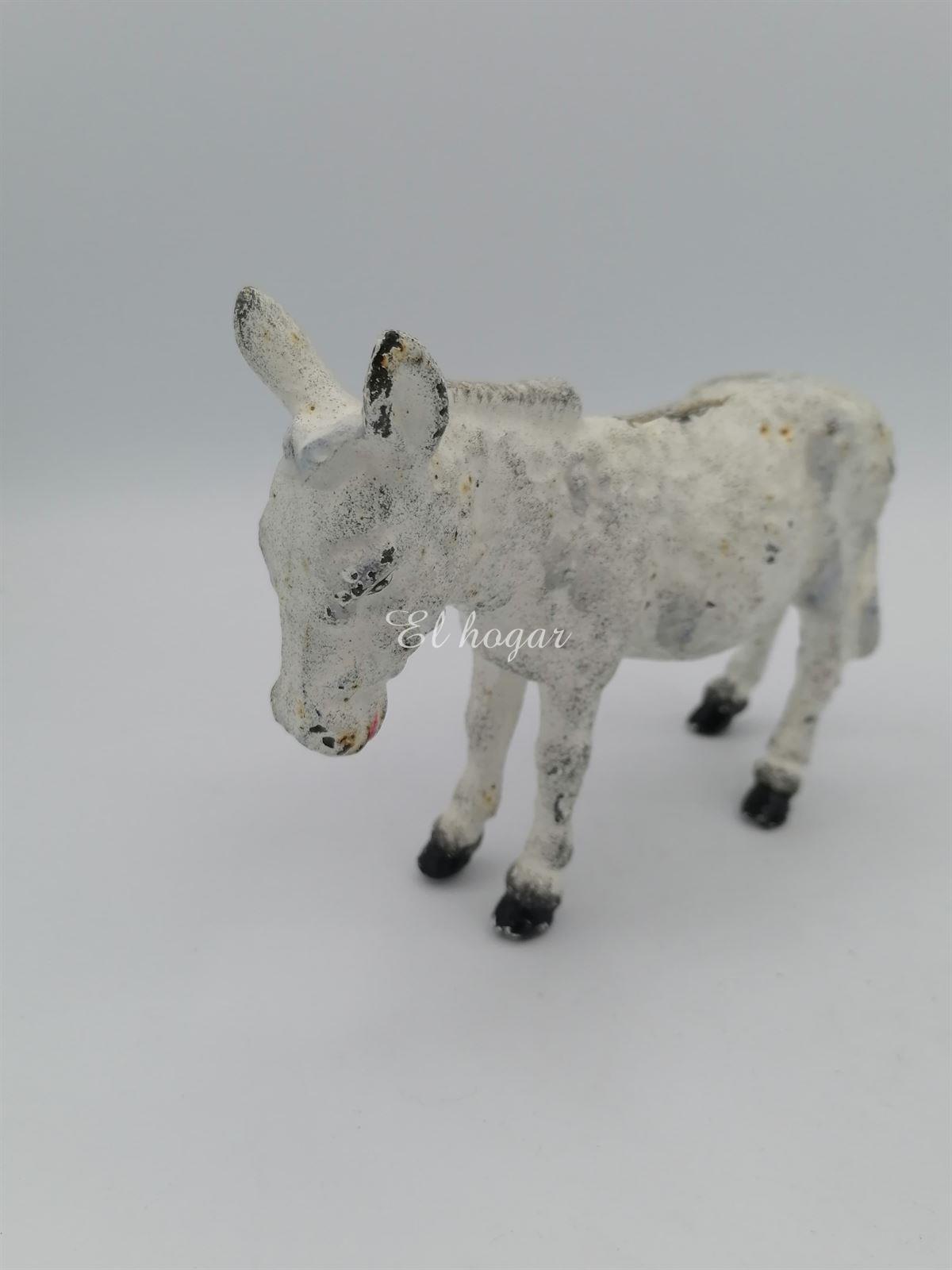 HUCHA DE HIERRO PINTADO CON FORMA DE BURRO - Imagen 2