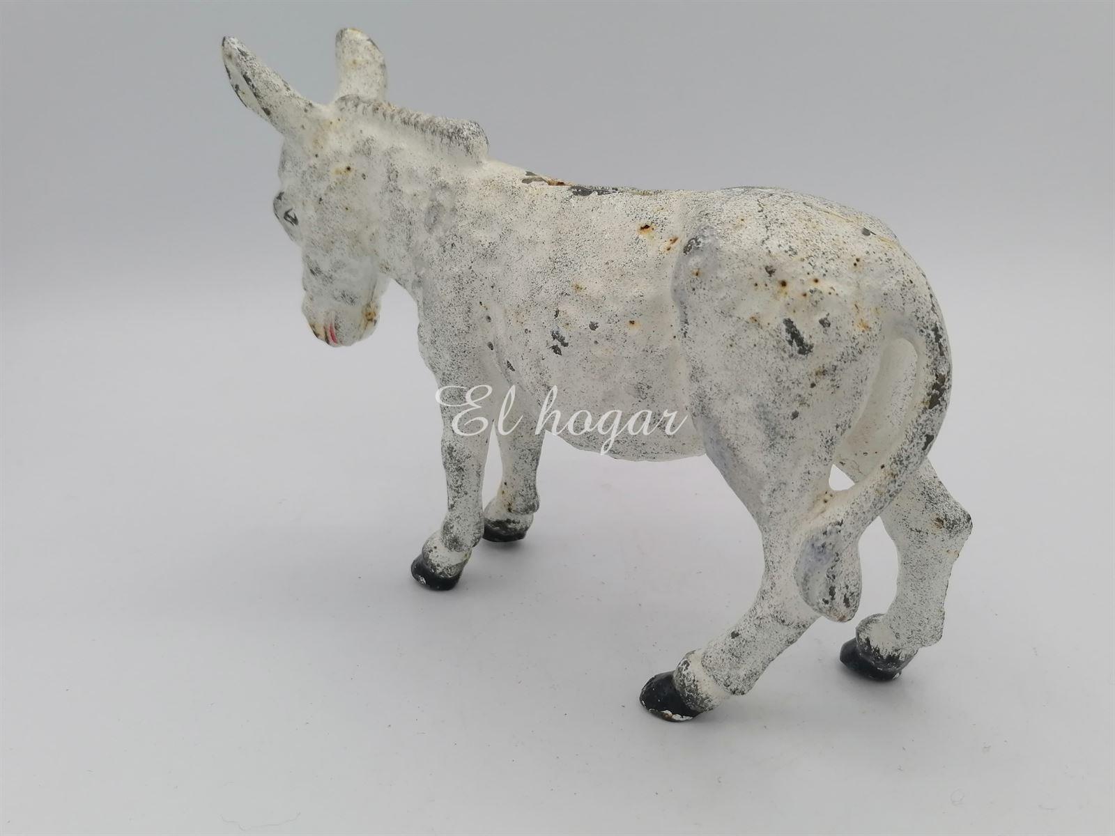 HUCHA DE HIERRO PINTADO CON FORMA DE BURRO - Imagen 4